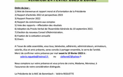 Assemblée Générale Ordinaire