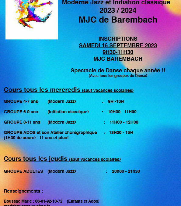 Programme danse 2023 / 2024