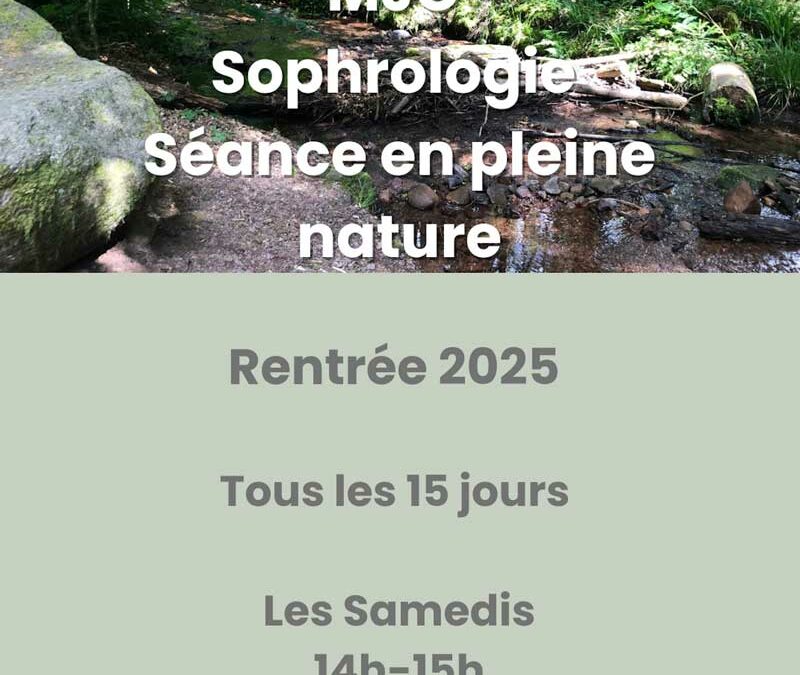 MJC Sophrologie séance en pleine nature
