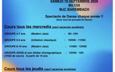 Programme danse 2026 / 2027
